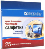 Defender <CLN30604> Сухие безворсовые салфетки,  (25шт.)