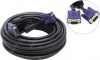 Кабель  монитор - SVGA card VCOM (15M -15M) 10м  2 фильтра