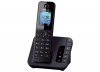 Радиотелефон Panasonic KX-TGH220RUB Черный ( Автоответчик, DECT,  АОН, Спикерфон, Записная книга, По