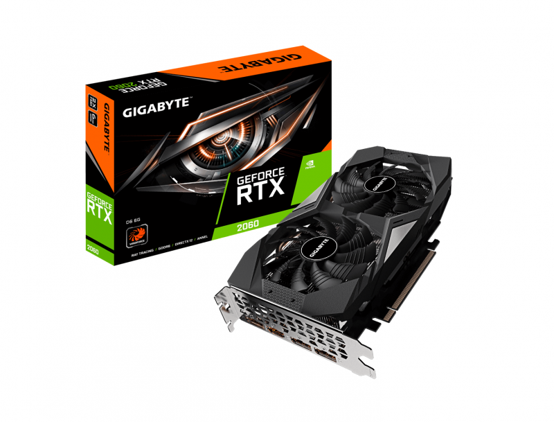 Производительная игровая видеокарта GeForce RTX 2060 D6 6G