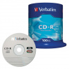 Комплект диск CD-R Verbatim 700Mb 52x + Конверт Hama на 2CD/DVD H-83985 белый